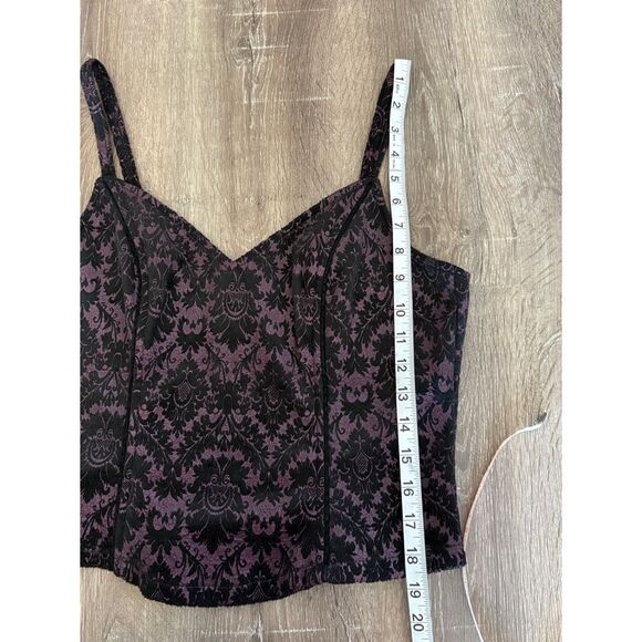 lip service y2k quoth of raven corset and dress damask print set - Picture 6 of 9